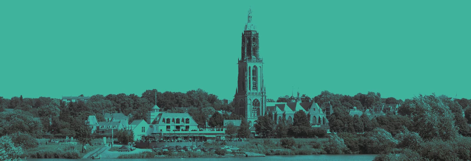 Hier staat een moderne school